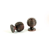 Beehive Cabinet Knob Burnished Copper