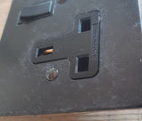 2 Gang 2 Way Architrave Rocker Switch with Back Box