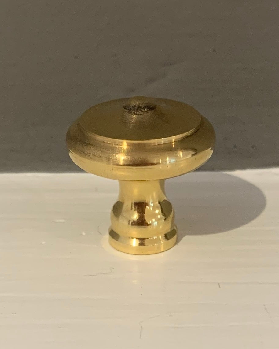 Cottage Cabinet Knob Polished Brass