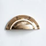 Decorative Cup Pull Polished Brass