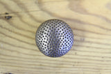 Cabinet Dimpled Knob. Celtic Finish. 33mm. Supplied with fixings.