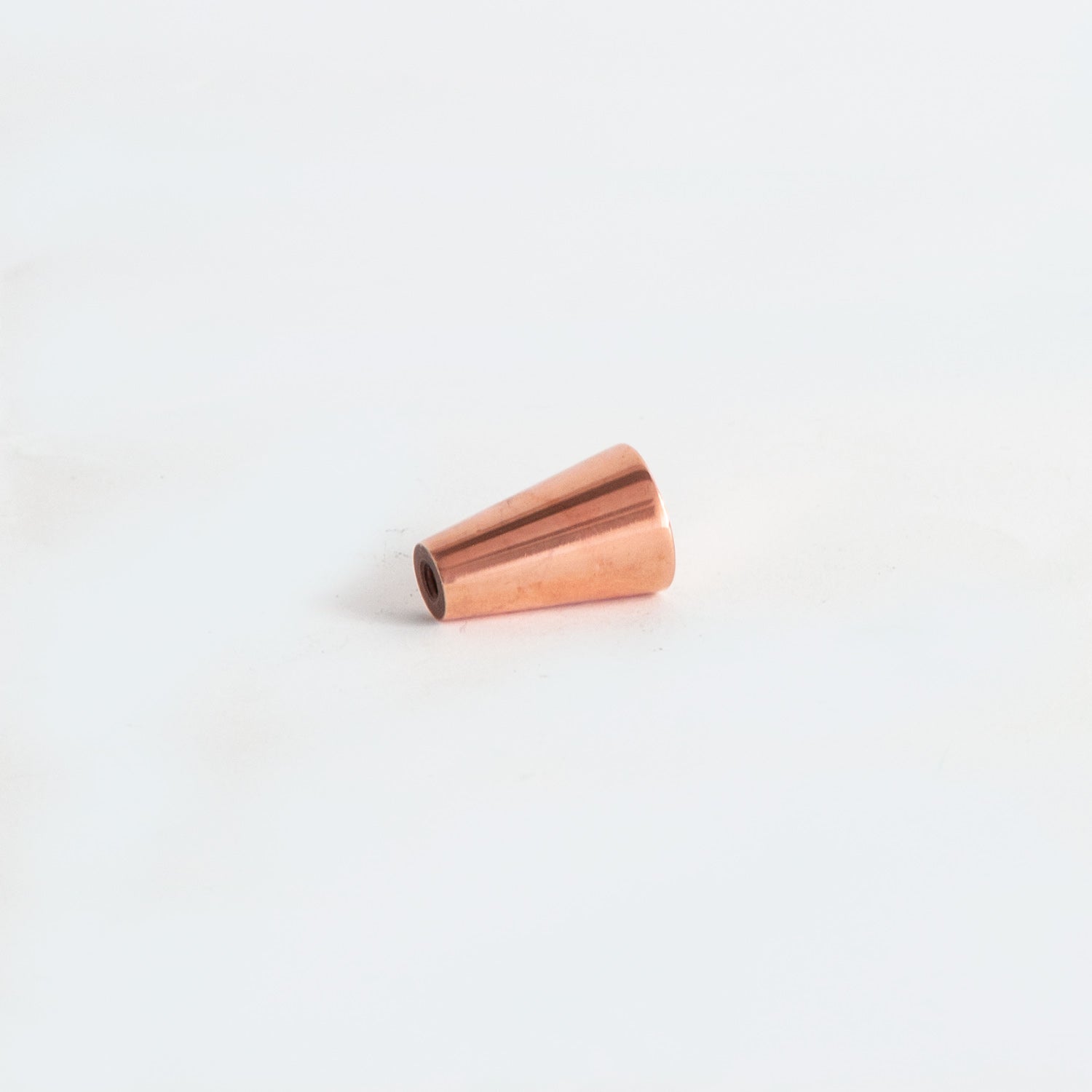 Conical Knob Polished Copper