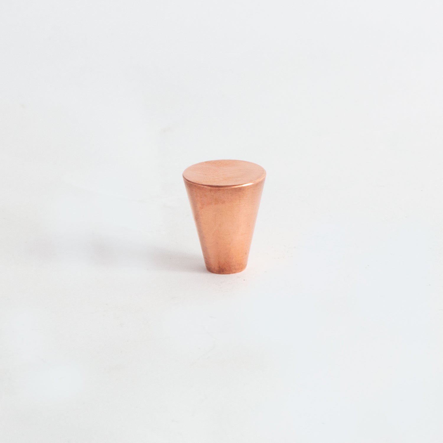 Conical Knob Polished Copper