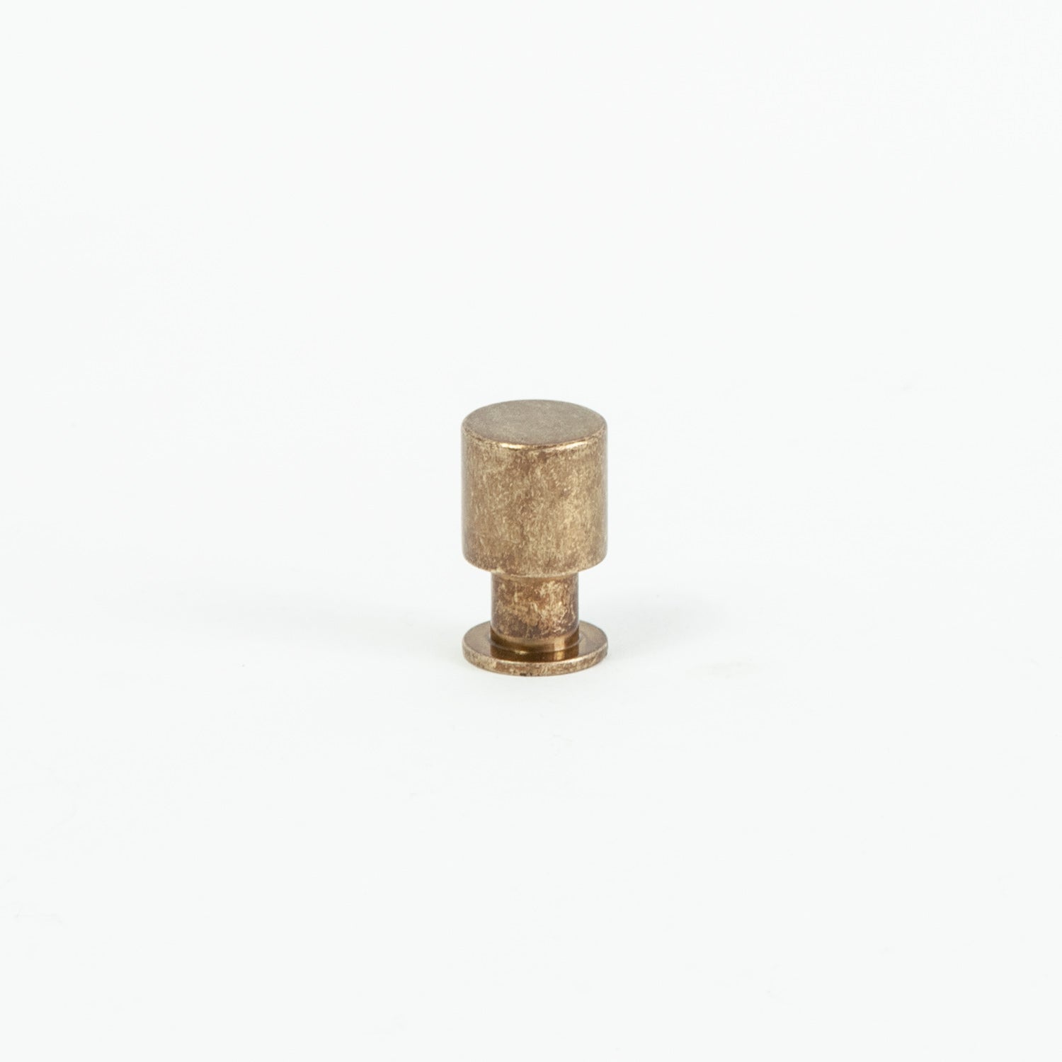 Cylindrical Knob Antique Brass