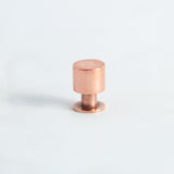 Cylindrical Knob Polished Copper