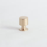 Cylindrical Knob Satin Brass