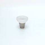 Frosted Glass Cone Cabinet Knob