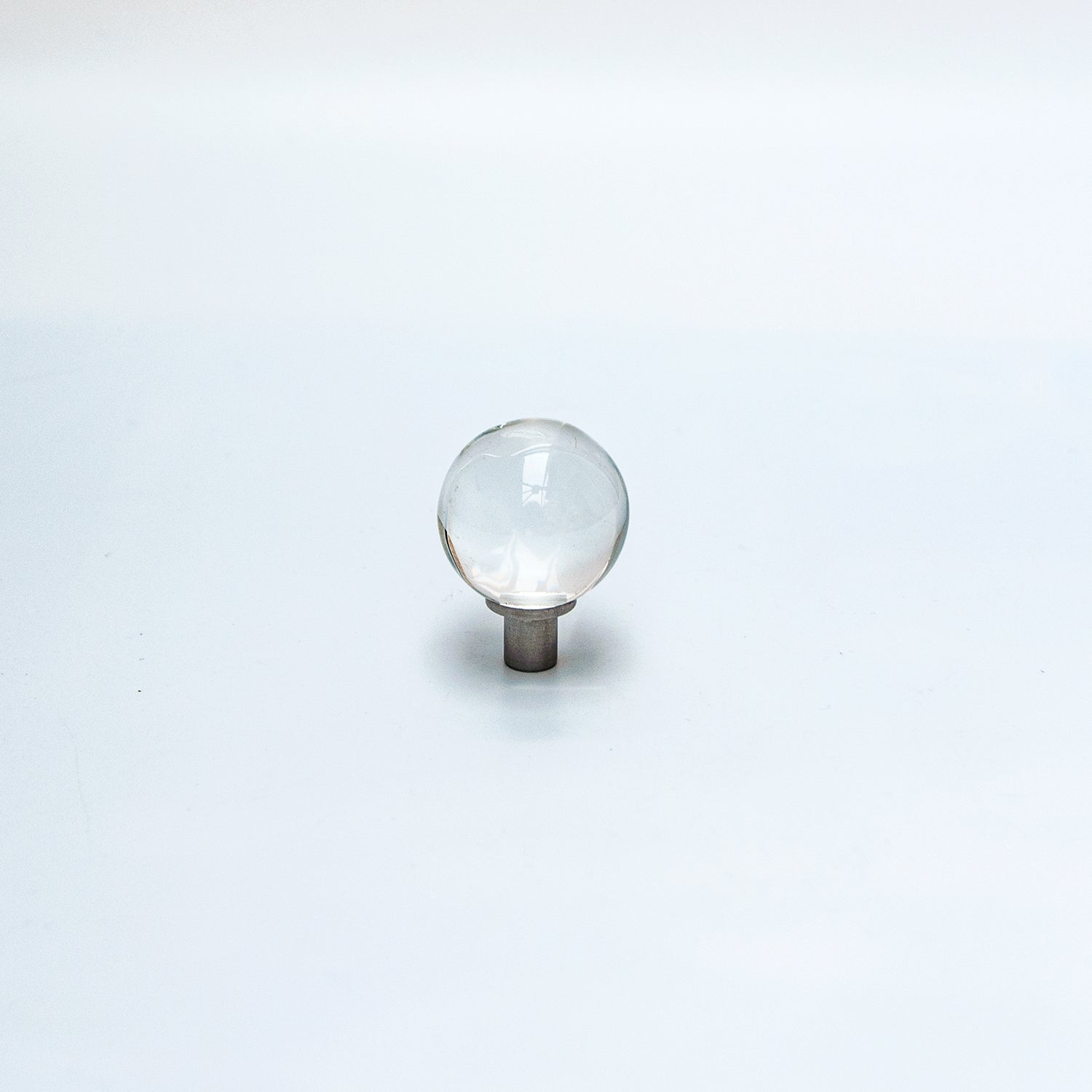 Clear Glass Ball Cabinet Knob