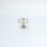 Frosted Glass Flower Cabinet Knob