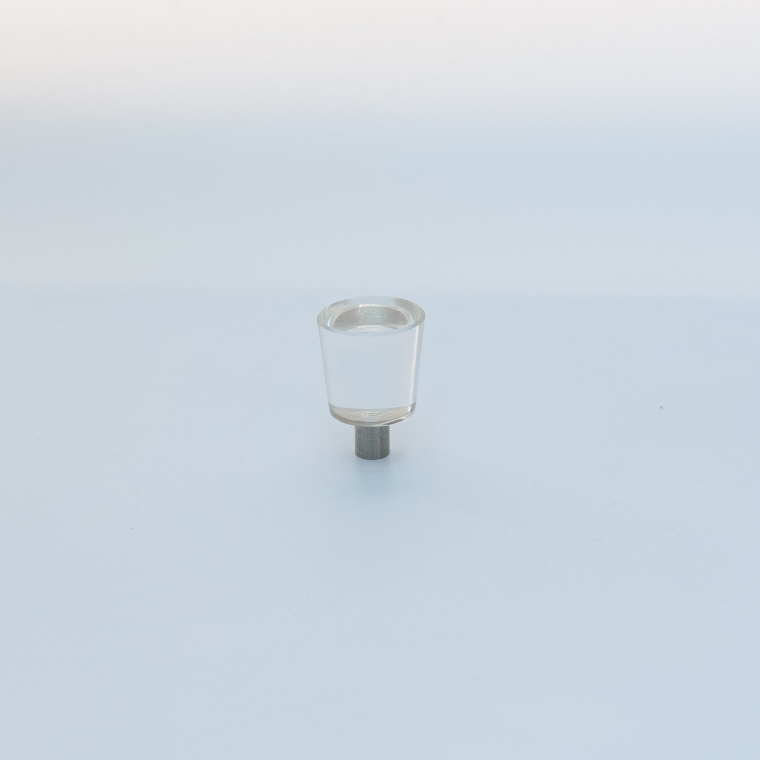 Clear Glass Conical Cabinet Knob