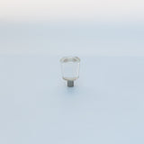 Clear Glass Conical Cabinet Knob