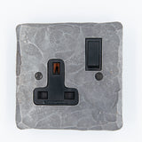 Single Switched Socket(Hammered Plate)
